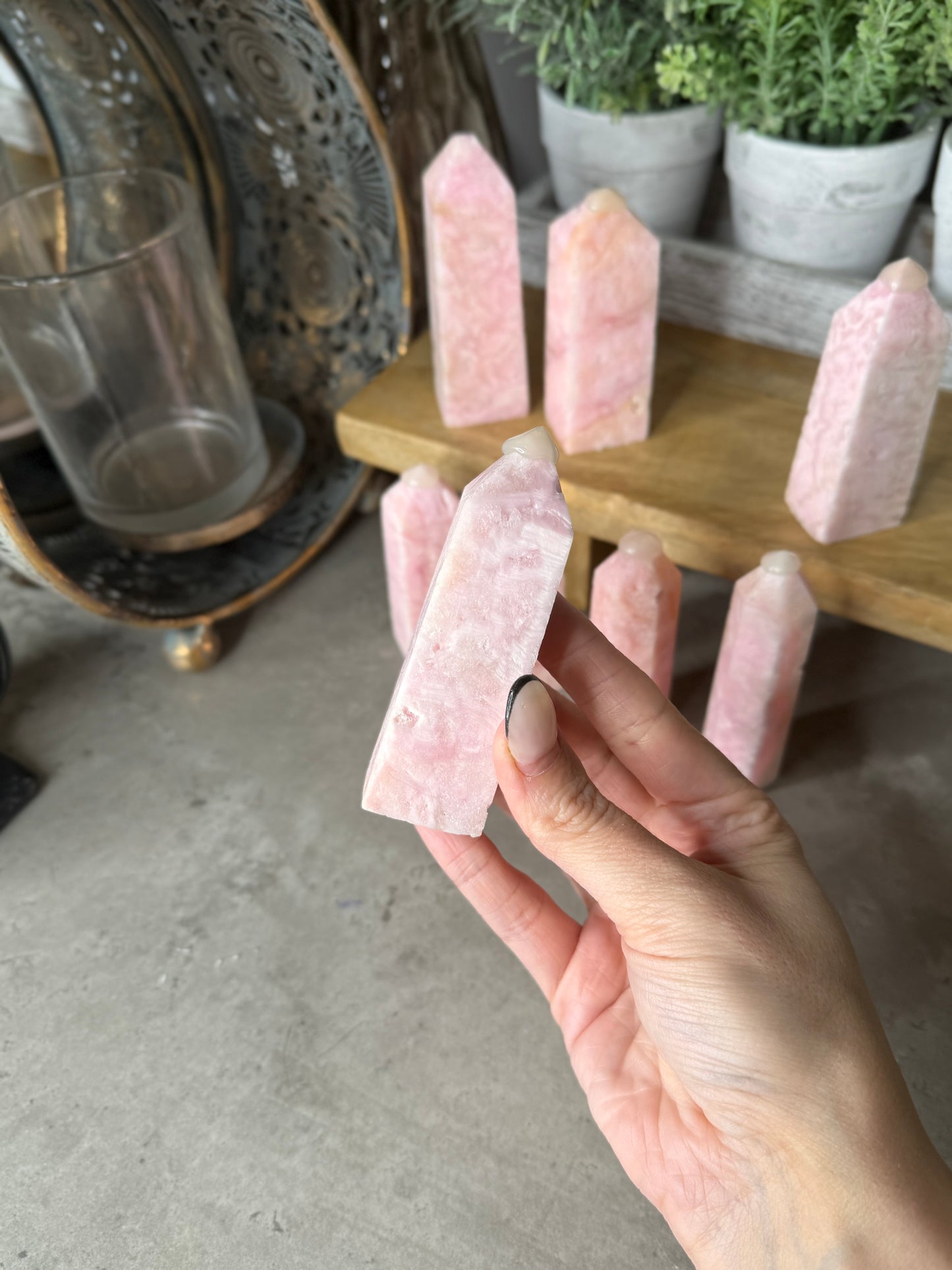 Pink Hemimorphite Towers