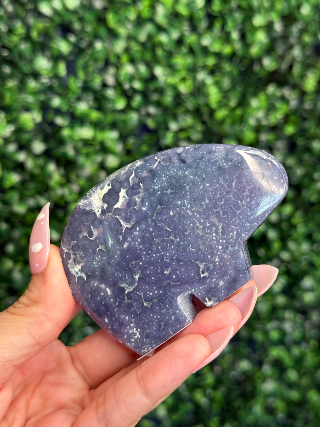 Grape Agate Bear Crystal Carvings from Indonesia B