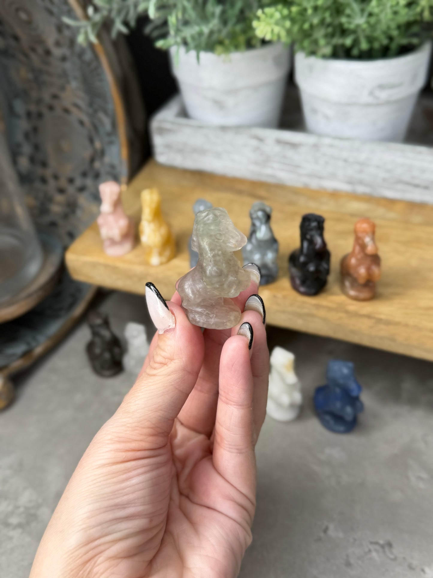 Rearing Horse Crystal Carvings