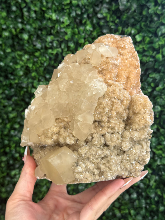 Calcite on Heulandite, India 1.8kg