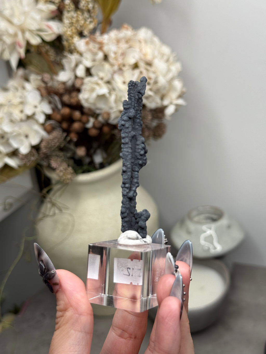Goethite Stalactites with Calcite from Aouz, Er Rachidia Province, Morocco - A