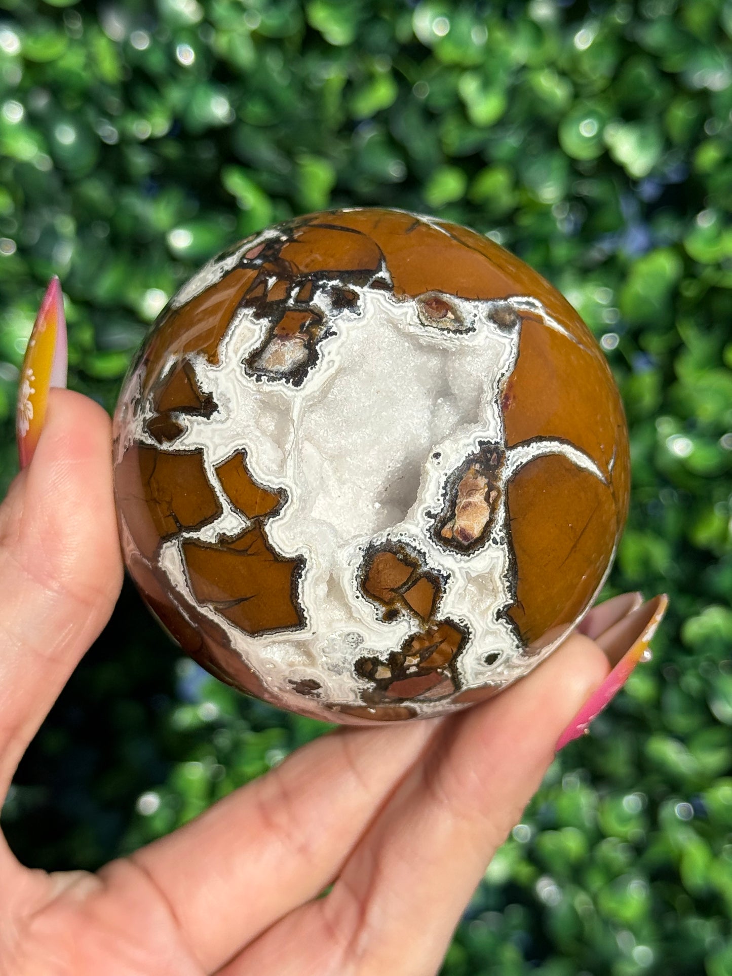 Brecciated Jasper Druzy Sphere - Indonesia