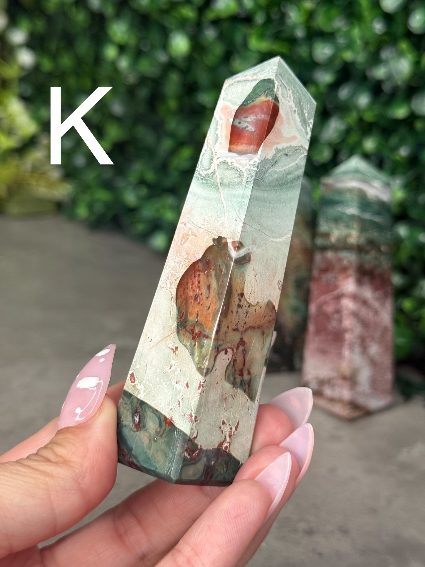 Unicorn Jasper Towers Crystal Carvings