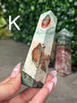 Unicorn Jasper Towers Crystal Carvings