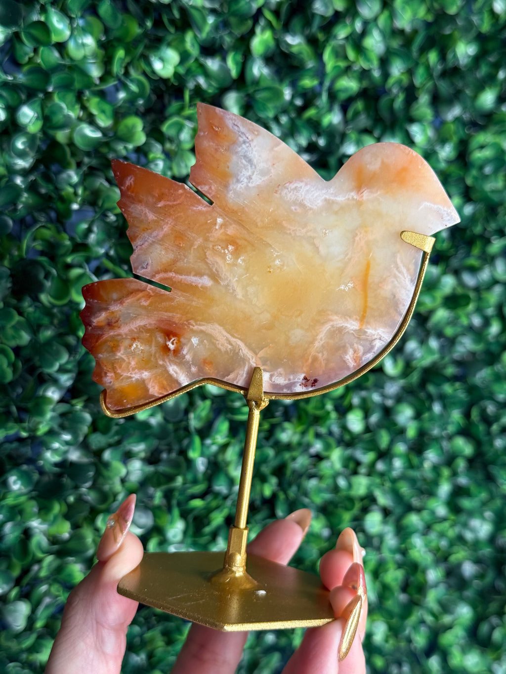 Carnelian Bird Crystal Carving from Indonesia - B