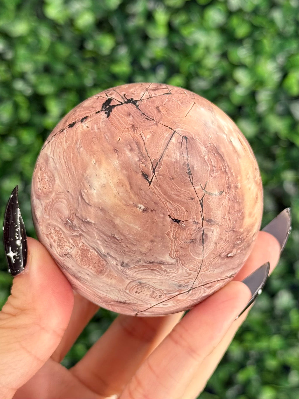 Pink Picture Jasper Spheres E