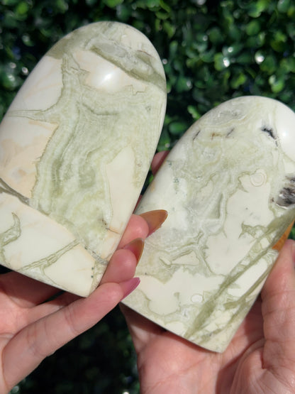Green Maligano Jasper Crystal Freeforms - Indonesia