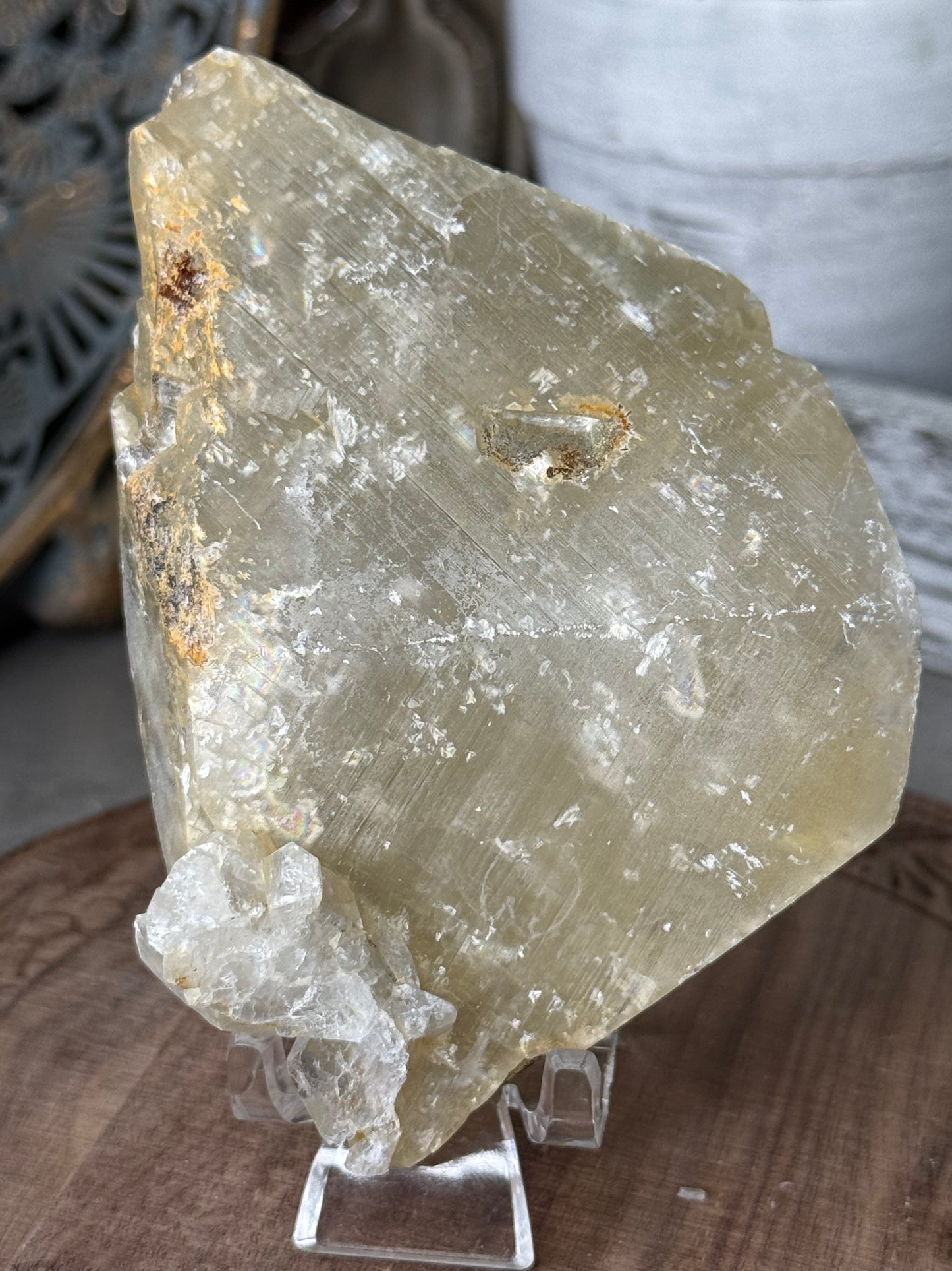 Yellow Calcite UV Crystal Specimen