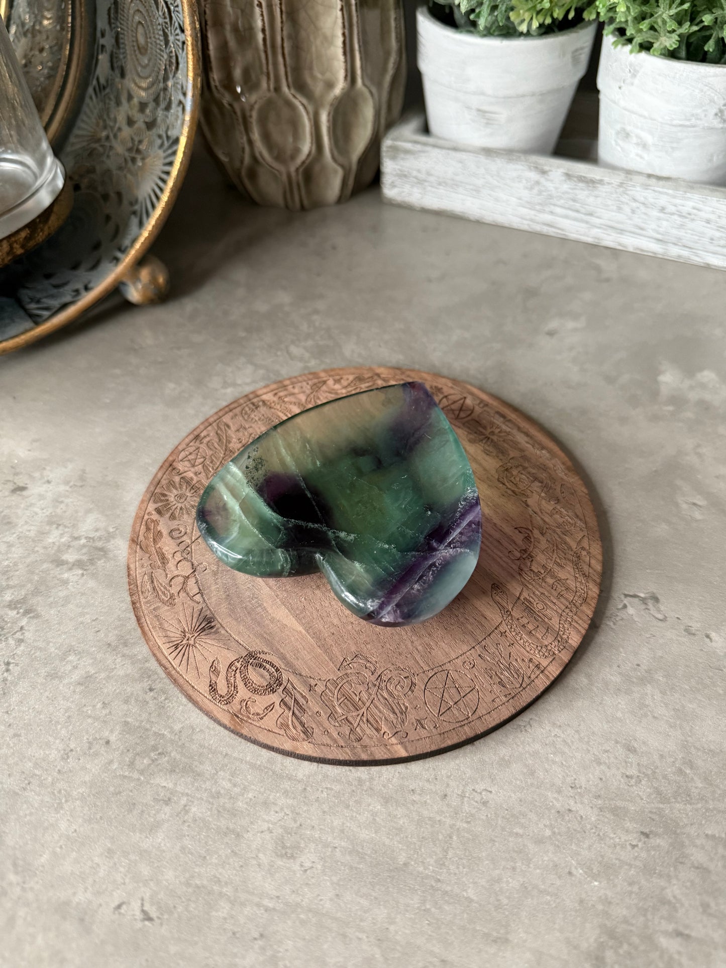 Fluorite Heart Bowl