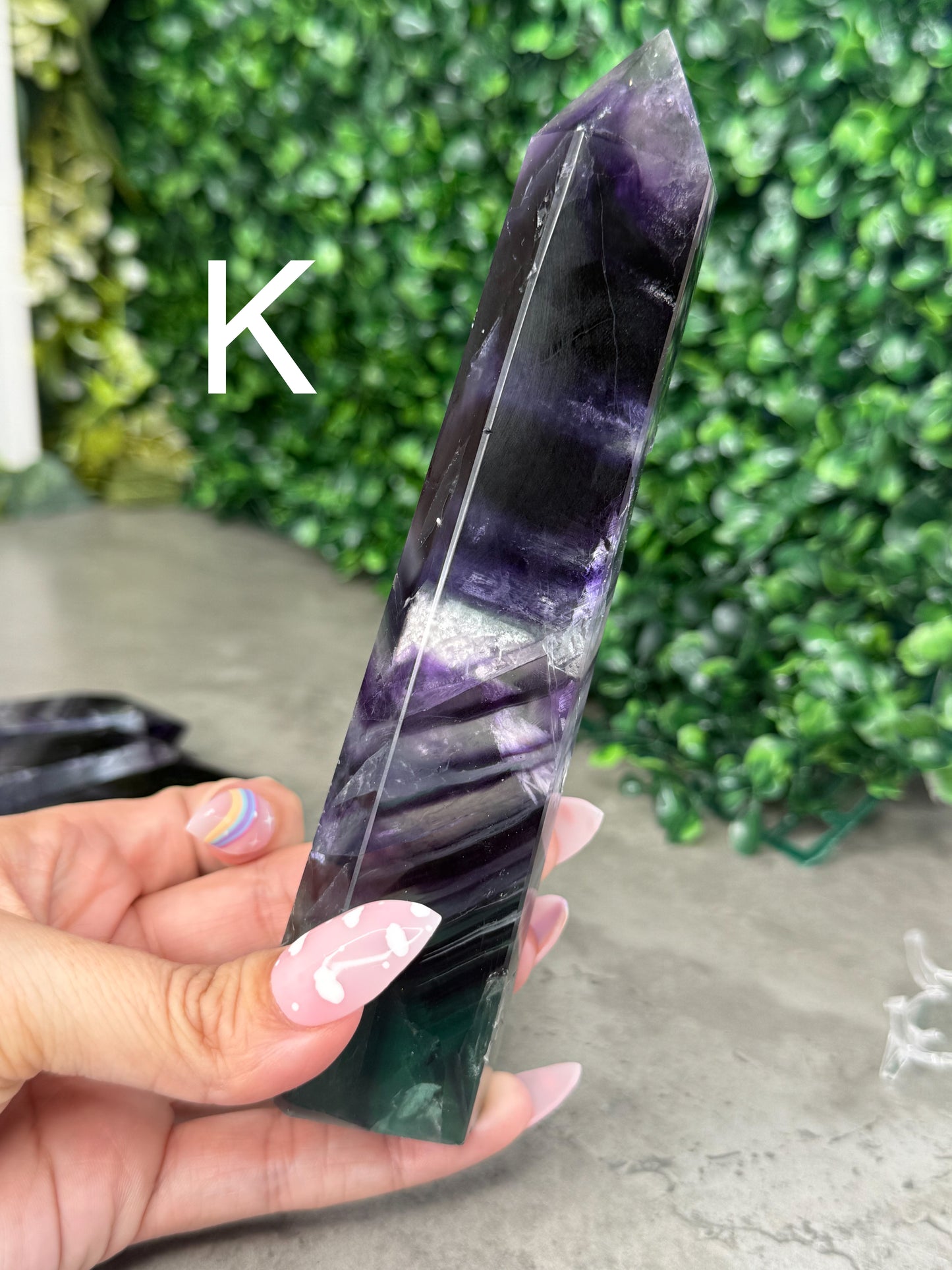 Dark and Moody Flourite Towers Crystal Carvings Imperfect