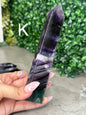 Dark and Moody Flourite Towers Crystal Carvings Imperfect