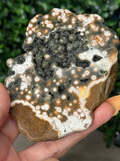 Ocean Jasper Polished Freeform Crystal Carving 168g