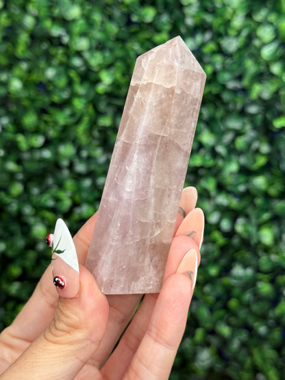 Pink Tourmaline Towers Crystal Carvings