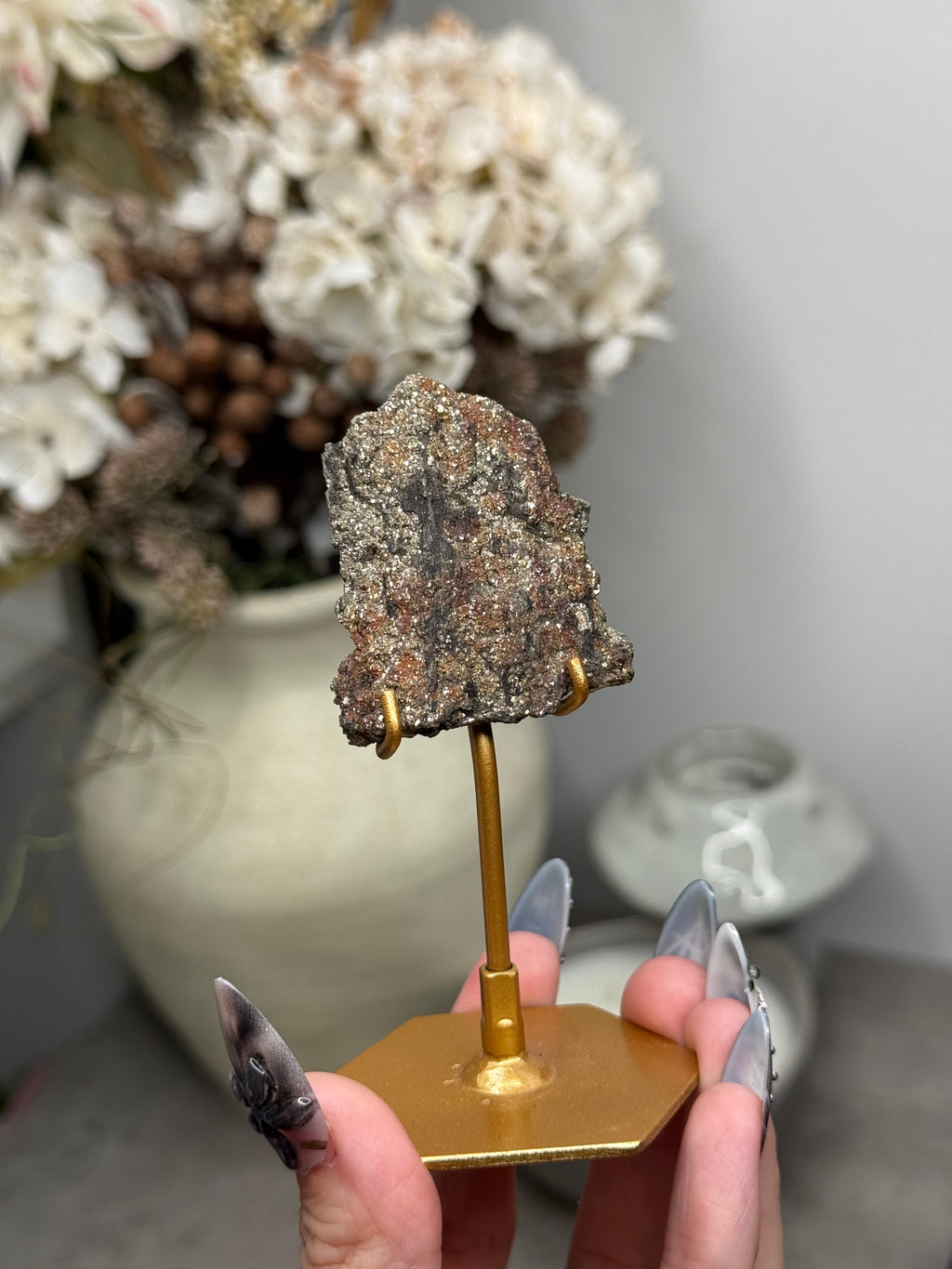 Pyritized Petrified Wood from Indonesia - K