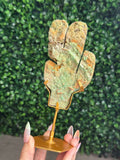 Smithsonite Cactus Crystal Carving - Indonesia - D