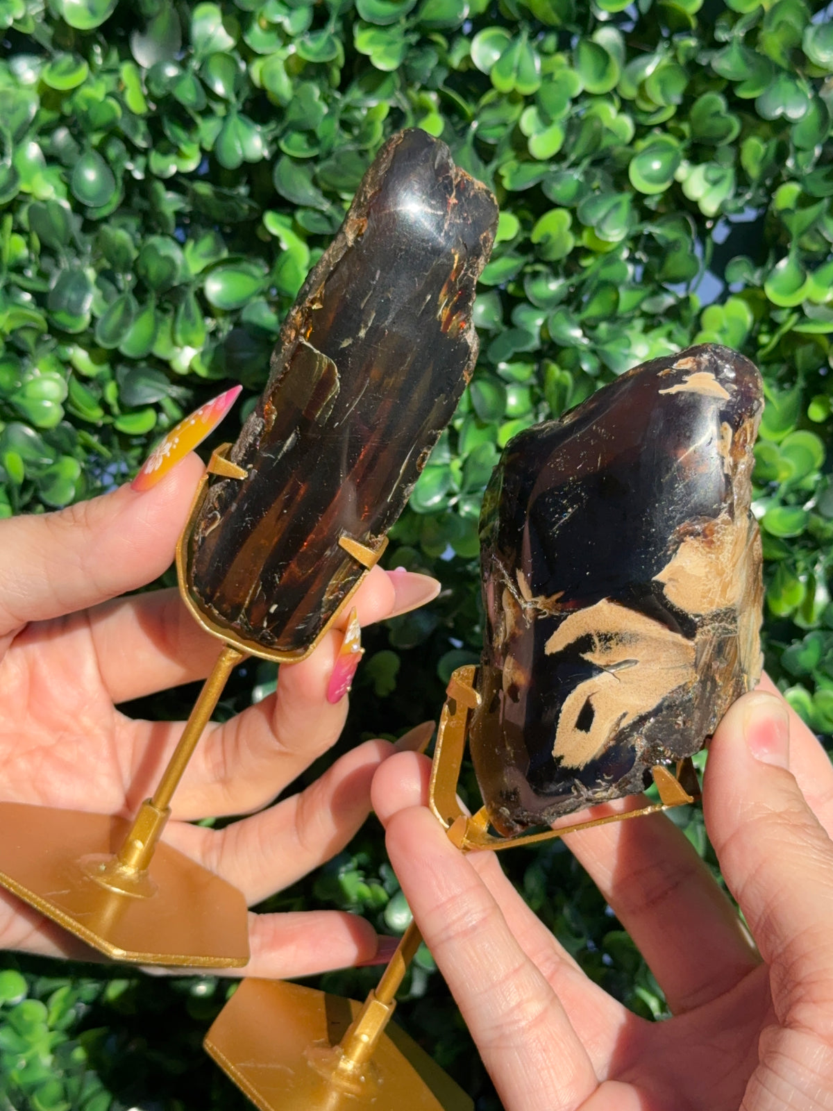 Blue Amber Freeforms - Indonesia
