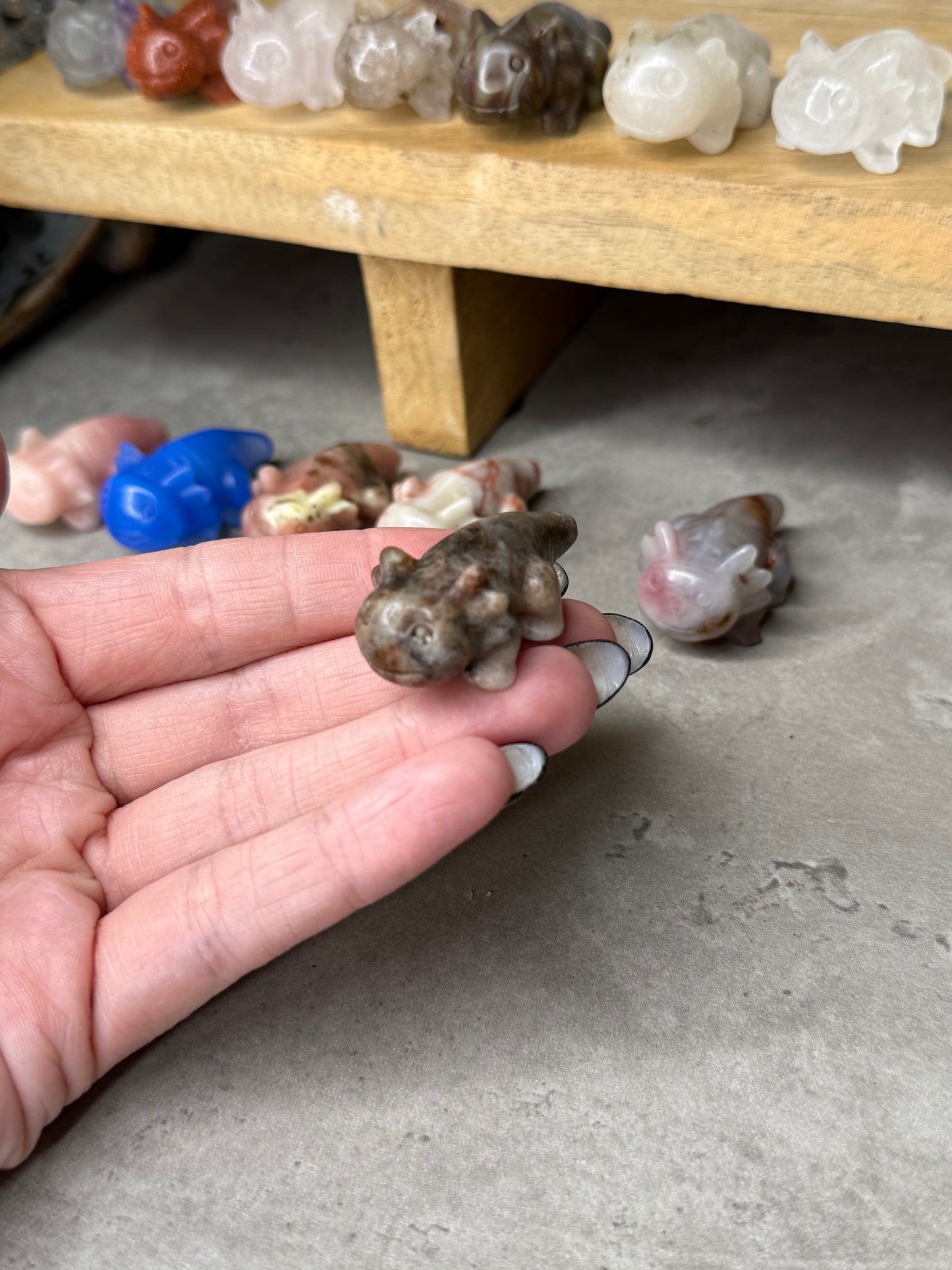 Axolotl Crystal Mini Crystal Carvings