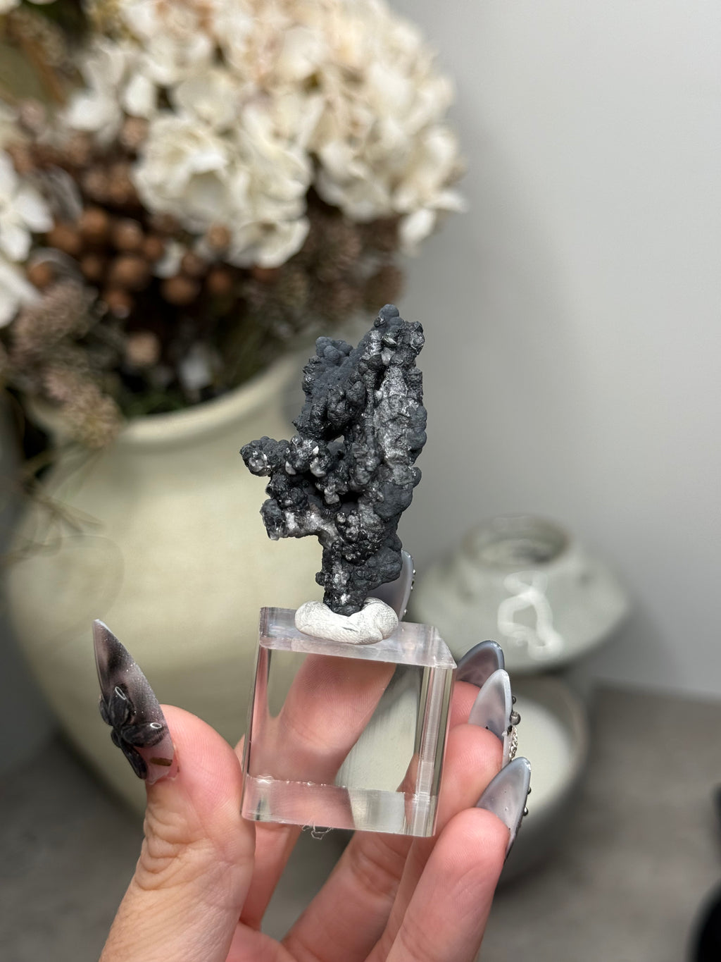 Goethite Stalactites with Calcite from Aouz, Er Rachidia Province, Morocco - O