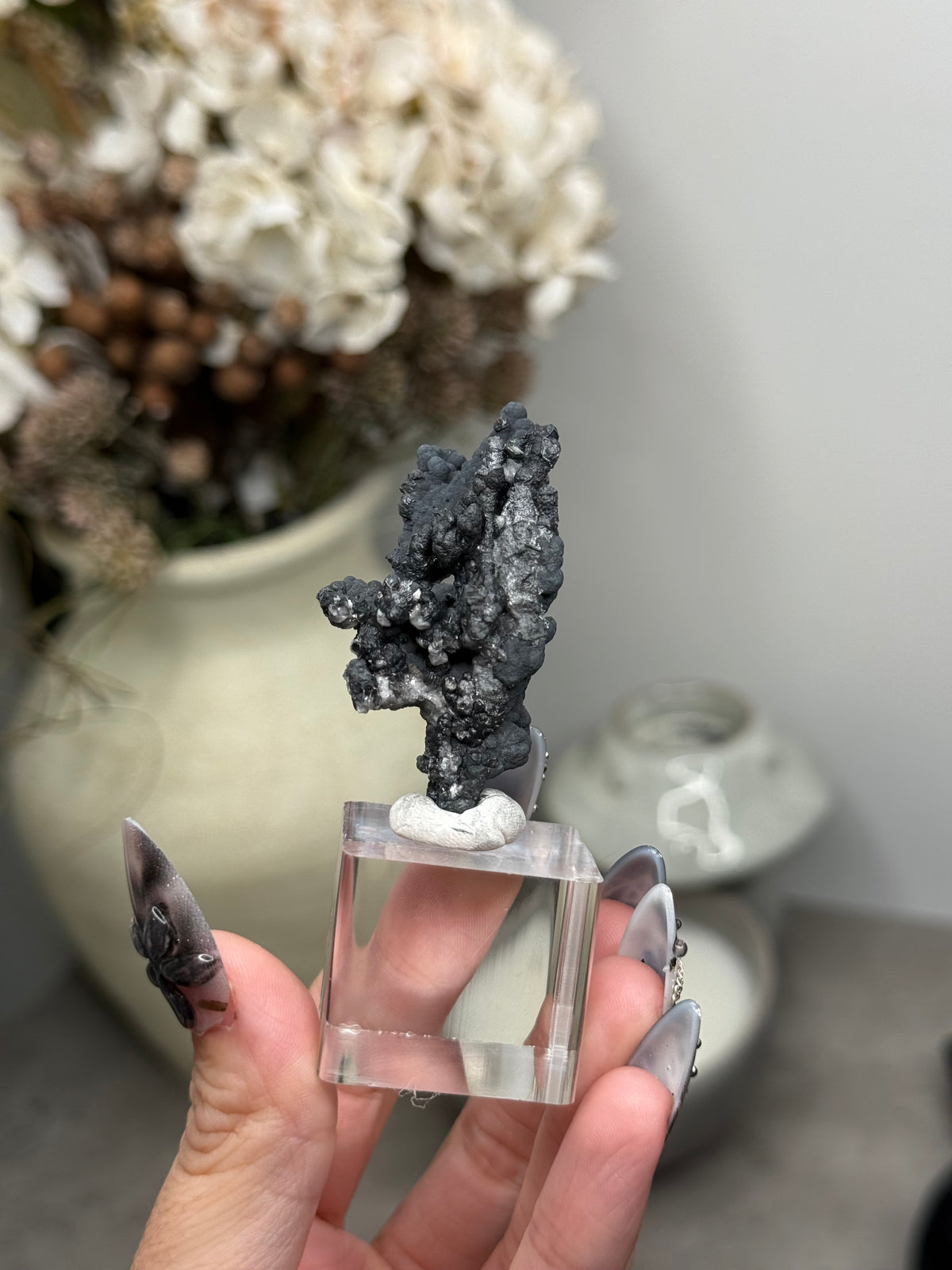 Goethite Stalactites with Calcite from Aouz, Er Rachidia Province, Morocco - O