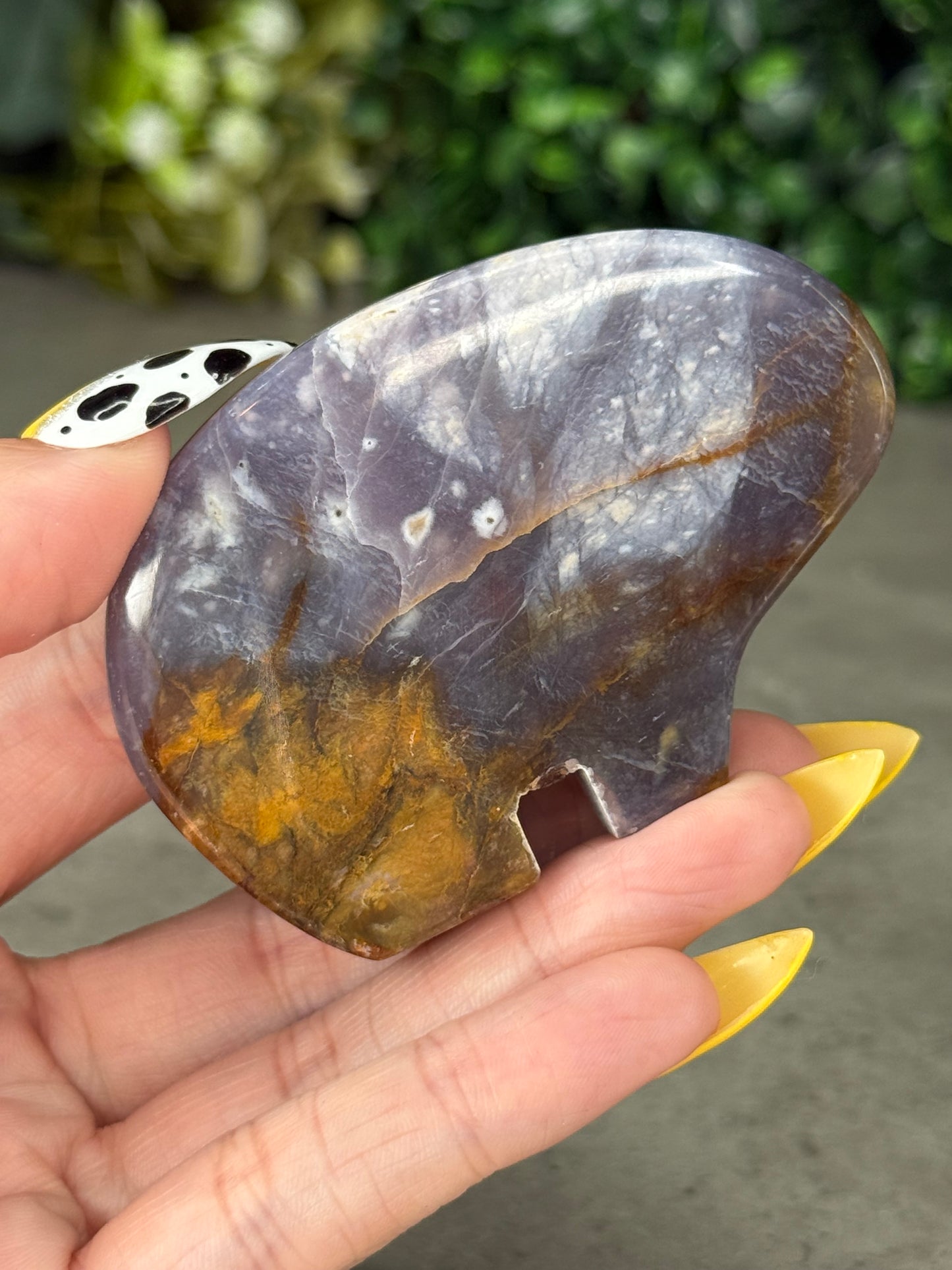 Purple Chalcedony Bear Crystal Carvings - Indonesia