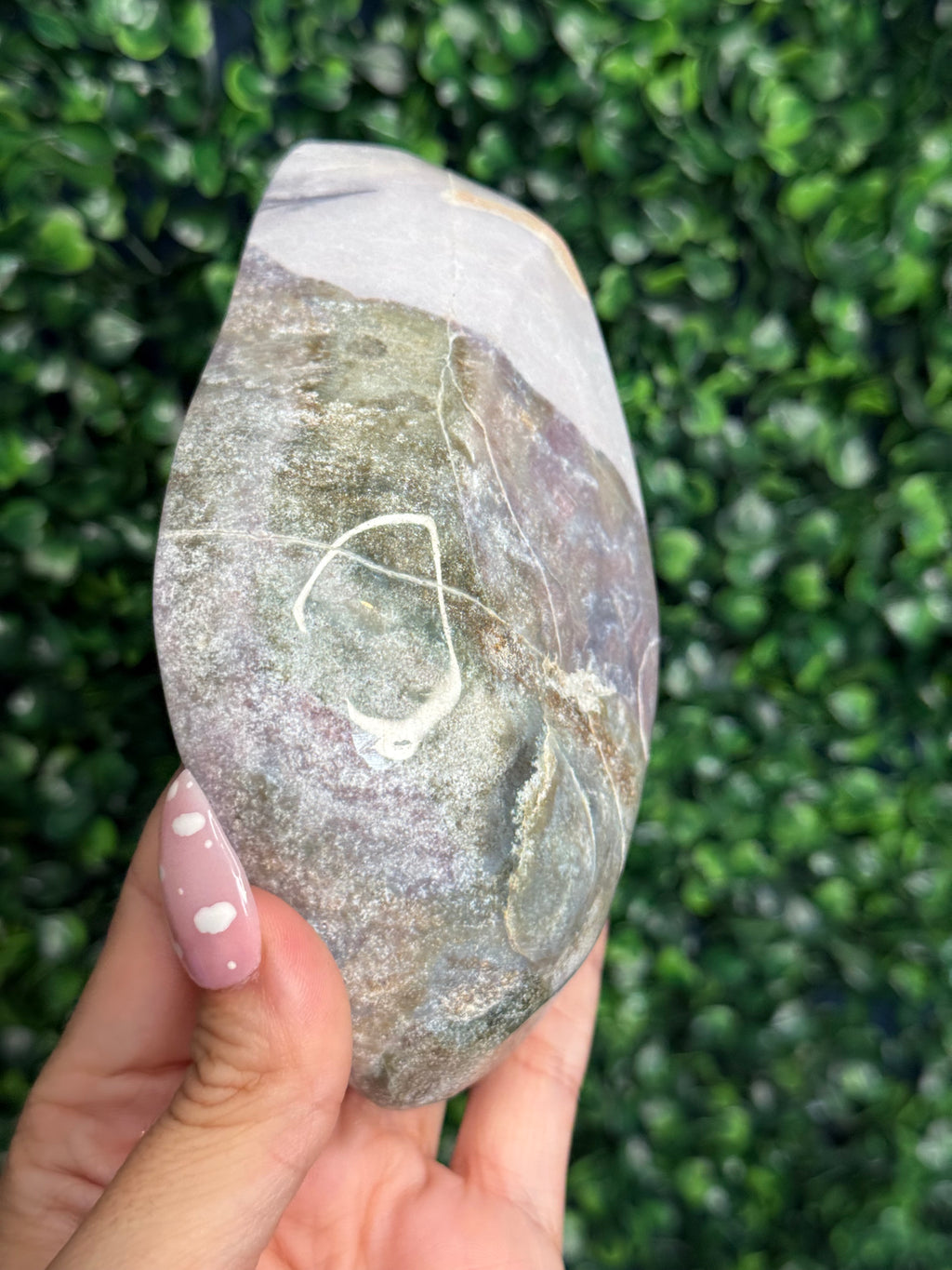Pink Ocean Jasper Bowl 333g Madagascar