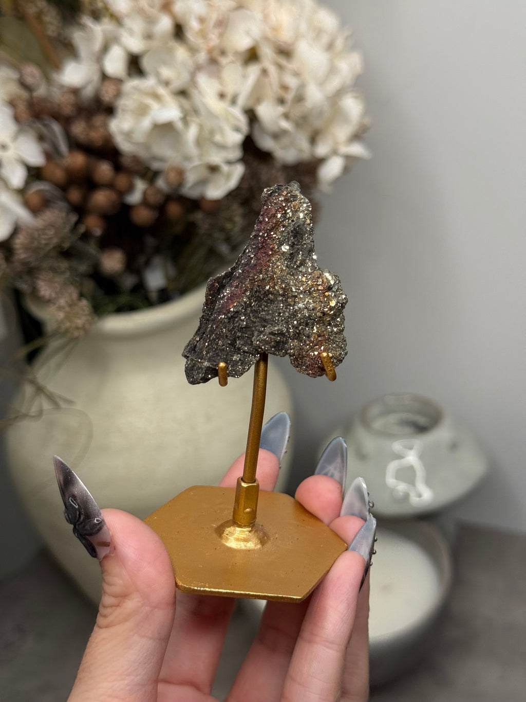 Pyritized Petrified Wood from Indonesia - J