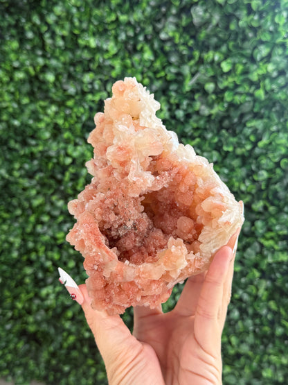 Stilbite with Hematite Dusting and Calcite - India - 624g