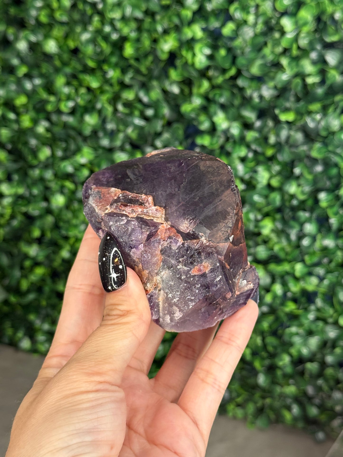 Hematite-Included Amethyst Alien Amethyst M