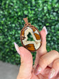 Wire Wrapped Brecciated Jasper Pendant from Indonesia