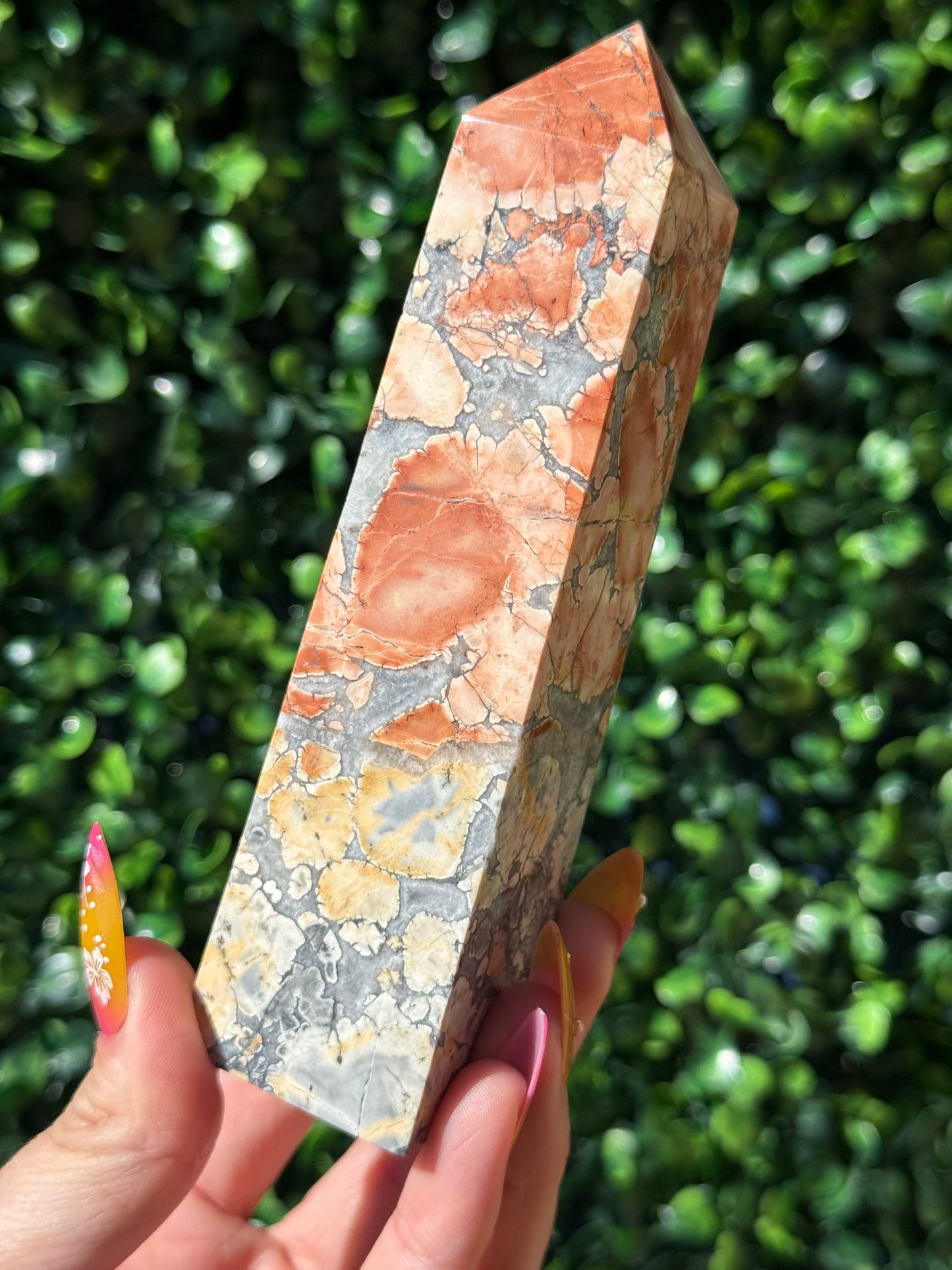 Brecciated Jasper Druzy Crystal Tower - Indonesia