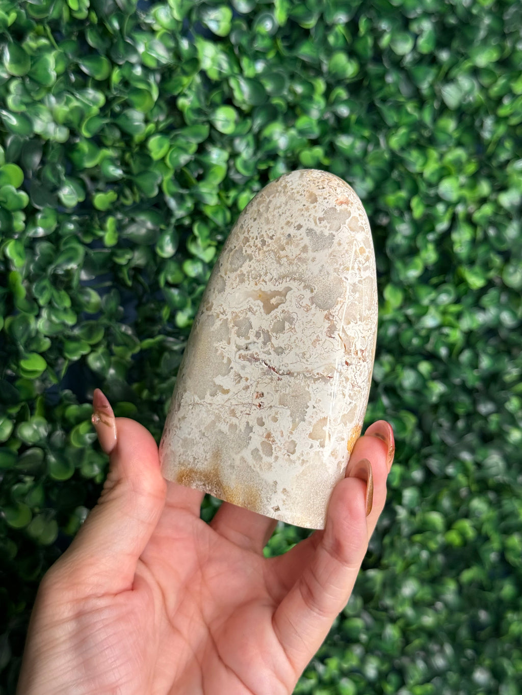 Colourful Crazy Lace Agate Freeform Crystal Carving from Indonesia B