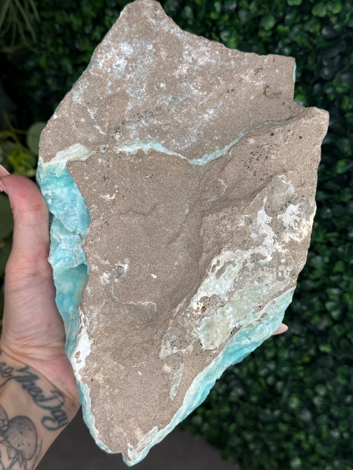 Half polish Blue Aragonite Freeform 2.6kg - A