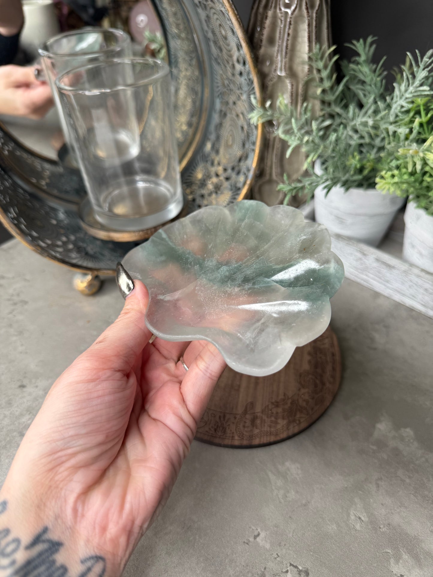 Fluorite Shell Bowl - Imperfect