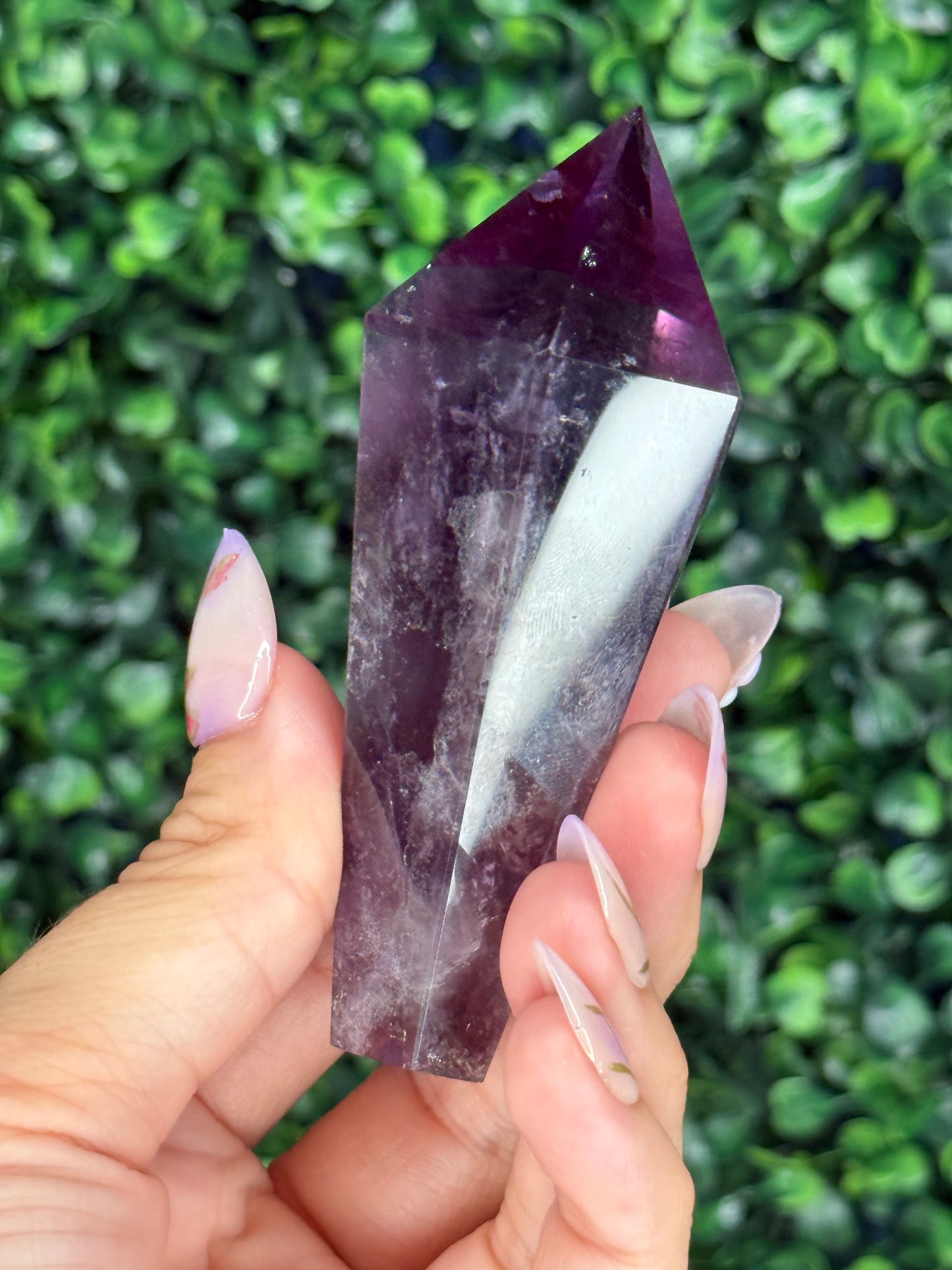 High Quality Amethyst Wand with Custom Gold Stand - 171g with Stand