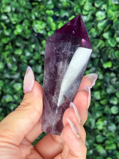 High Quality Amethyst Wand with Custom Gold Stand - 171g with Stand