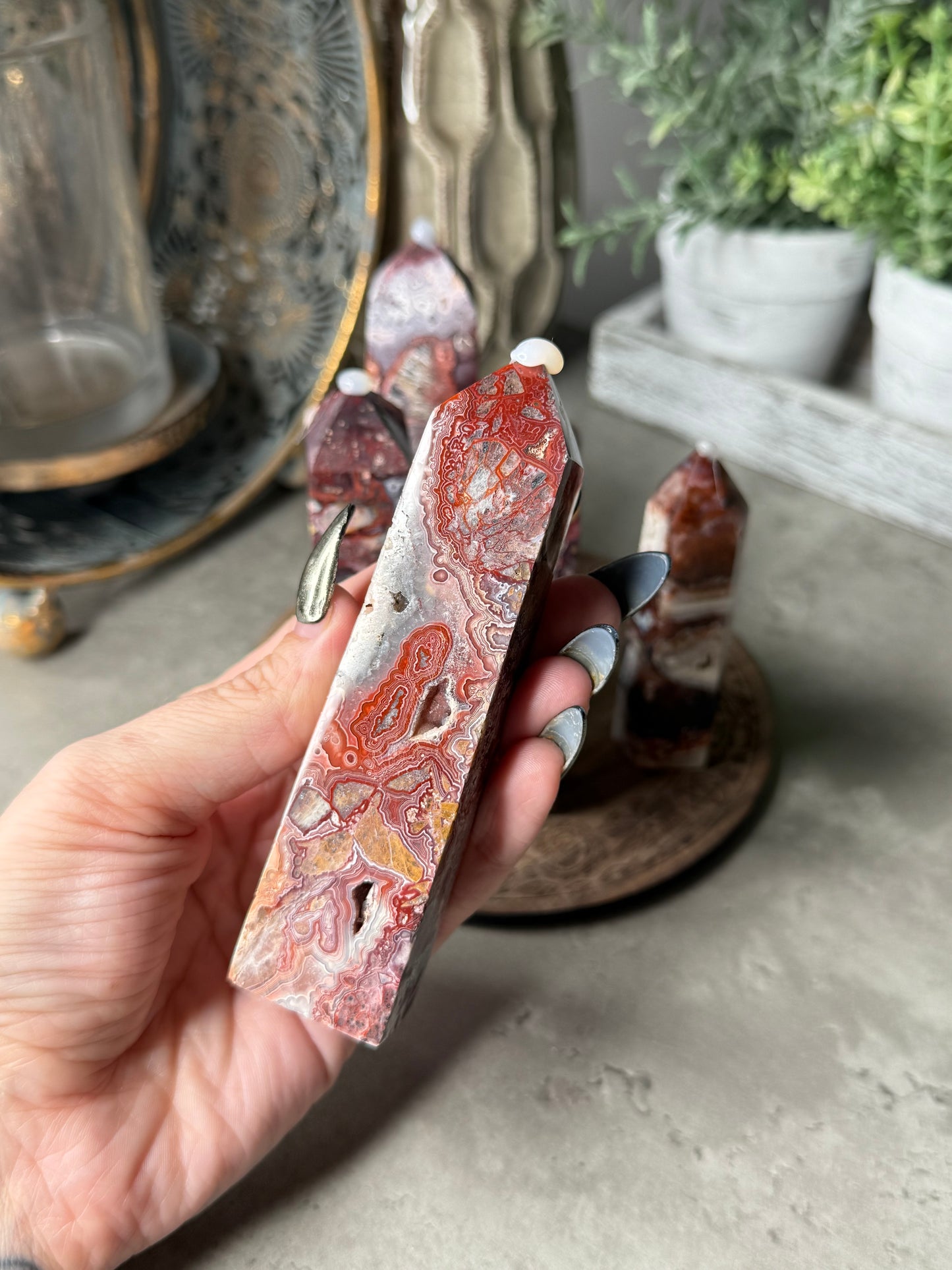 Mexican Lace Agate Towers