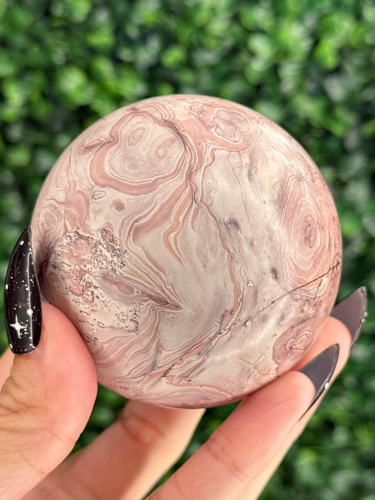 Pink Picture Jasper Spheres E
