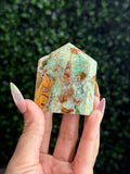 Smithsonite Domino Tower Crystal Carving - Indonesia - B