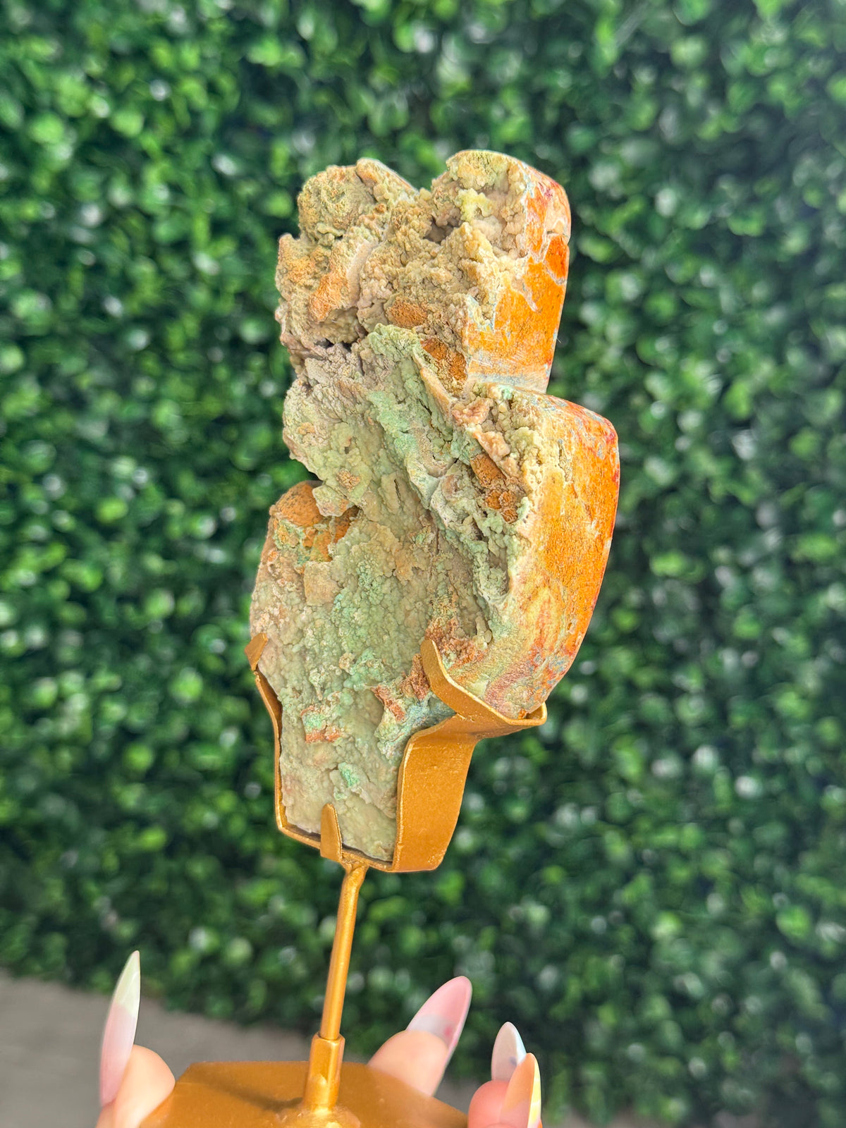 Smithsonite Cactus Crystal Carving - Indonesia - D