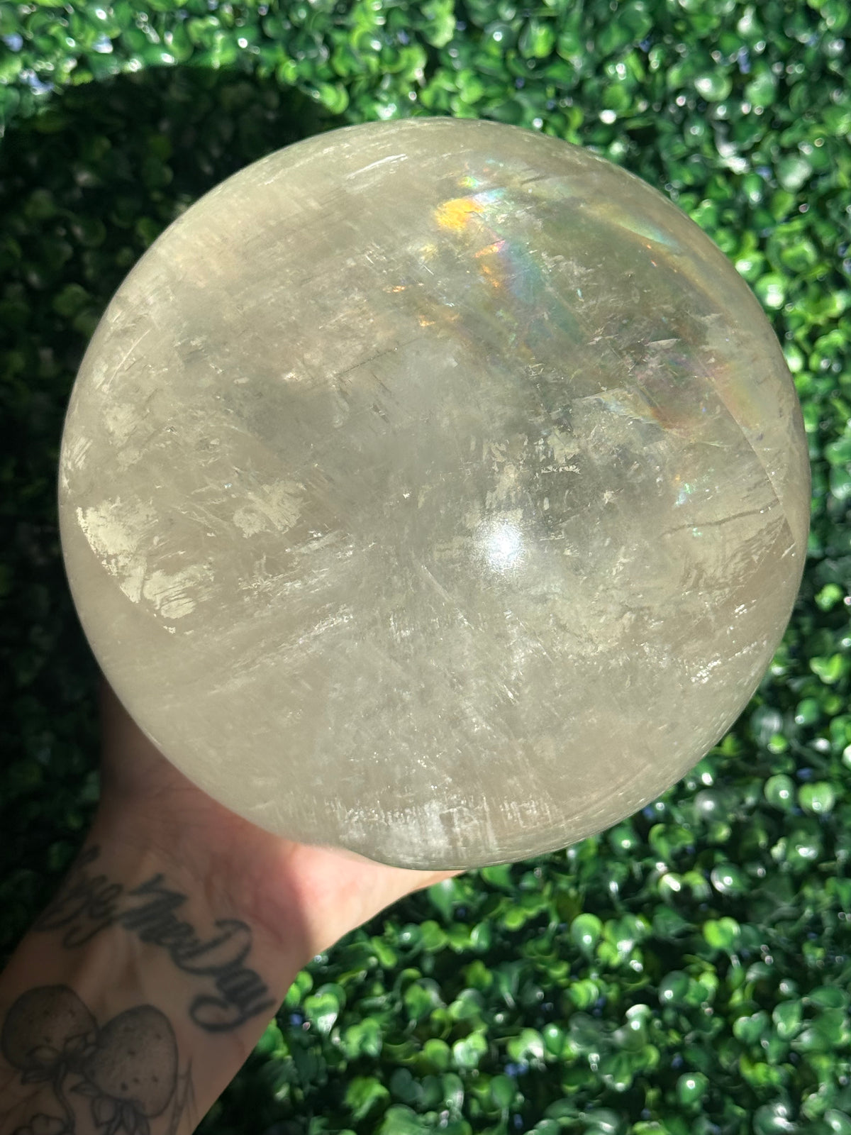 XL Optical Calcite Sphere Crystal Carving 7.2kg