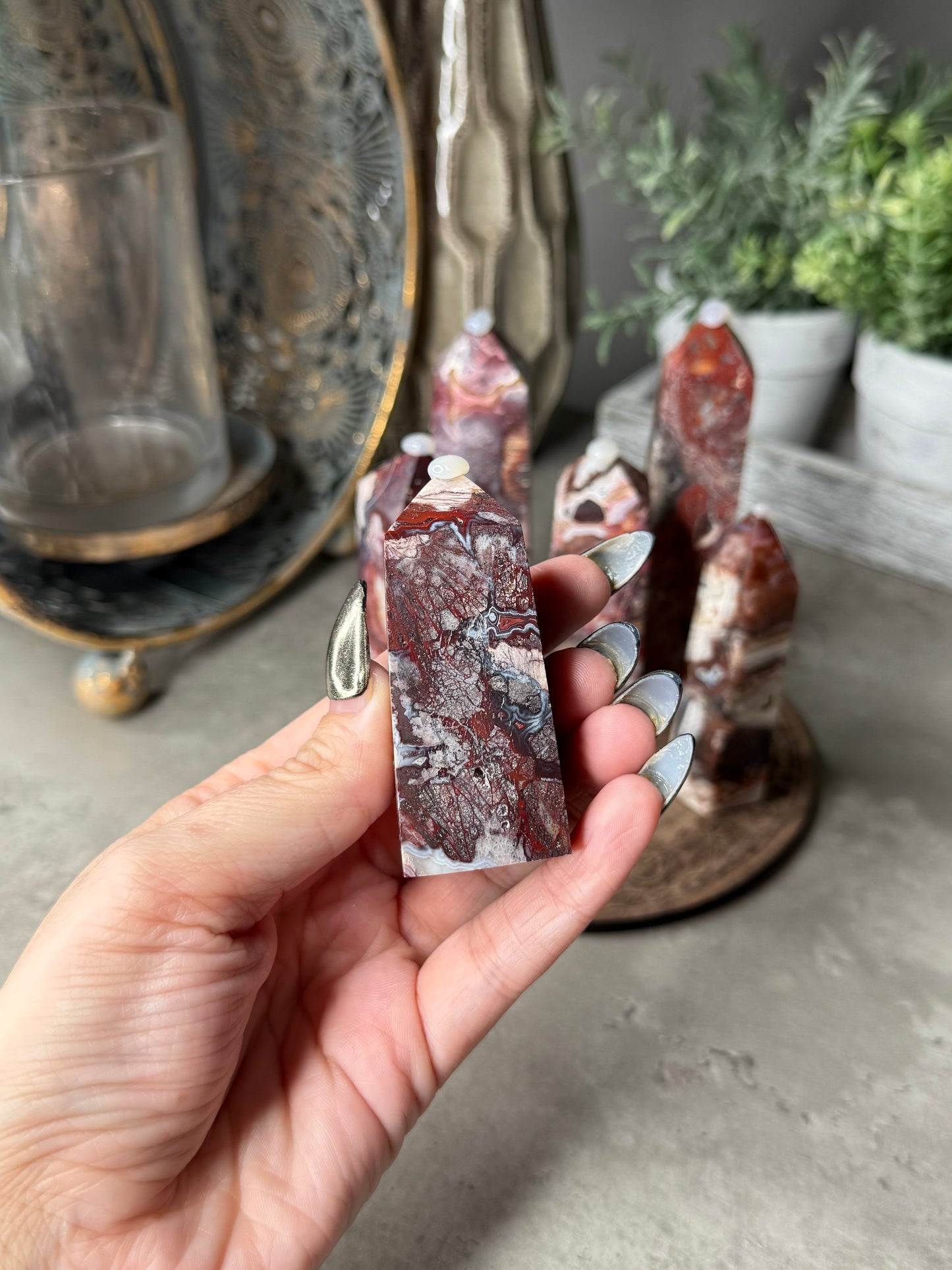 Mexican Lace Agate Towers