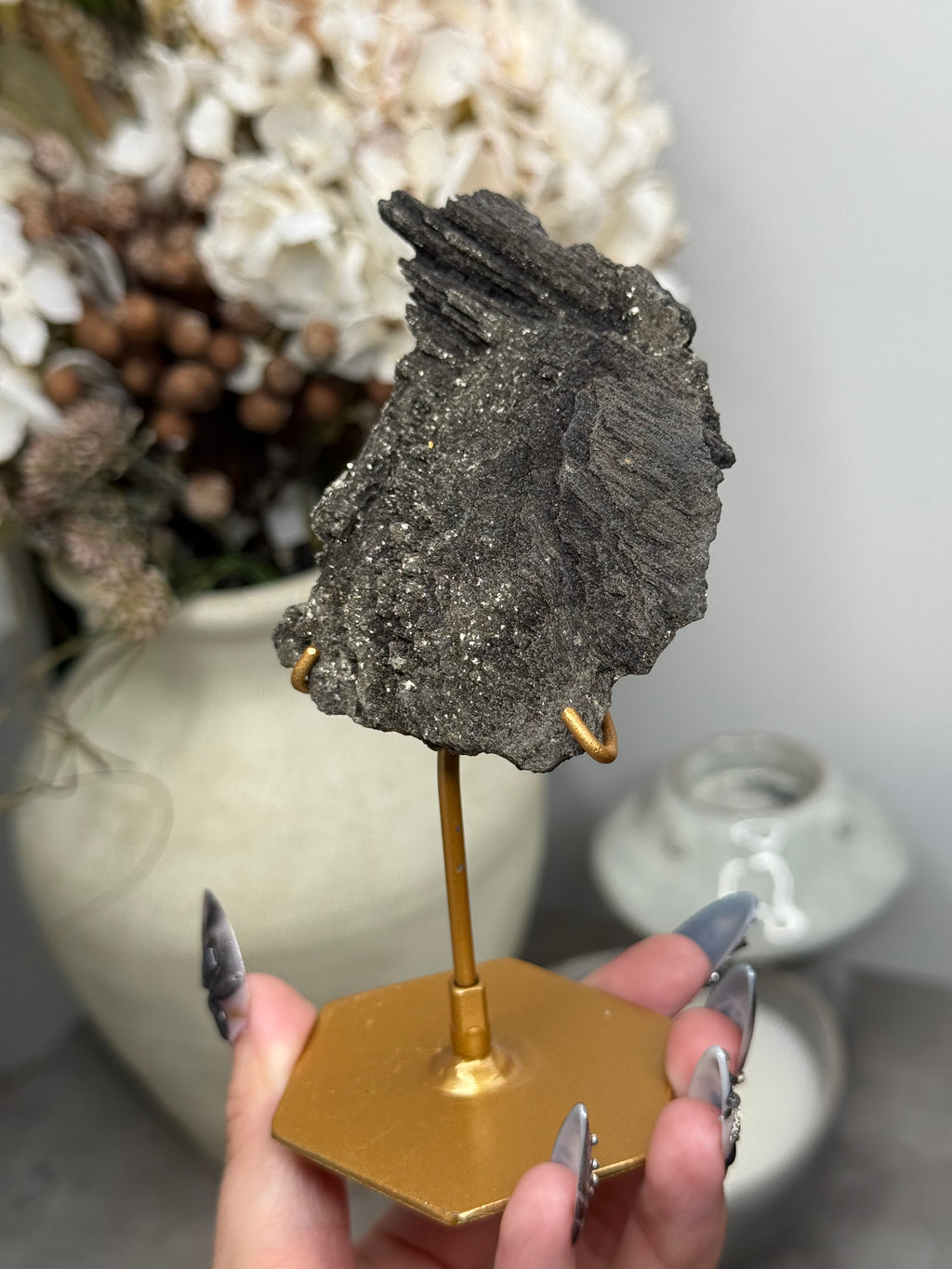 Pyritized Petrified Wood from Indonesia - D