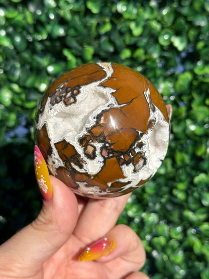 Brecciated Jasper Druzy Sphere - Indonesia