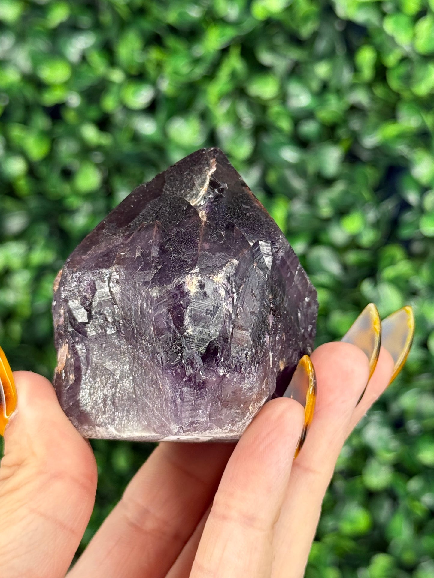 Alien Amethyst Raw Pieces - Hematite Included Amethyst - R