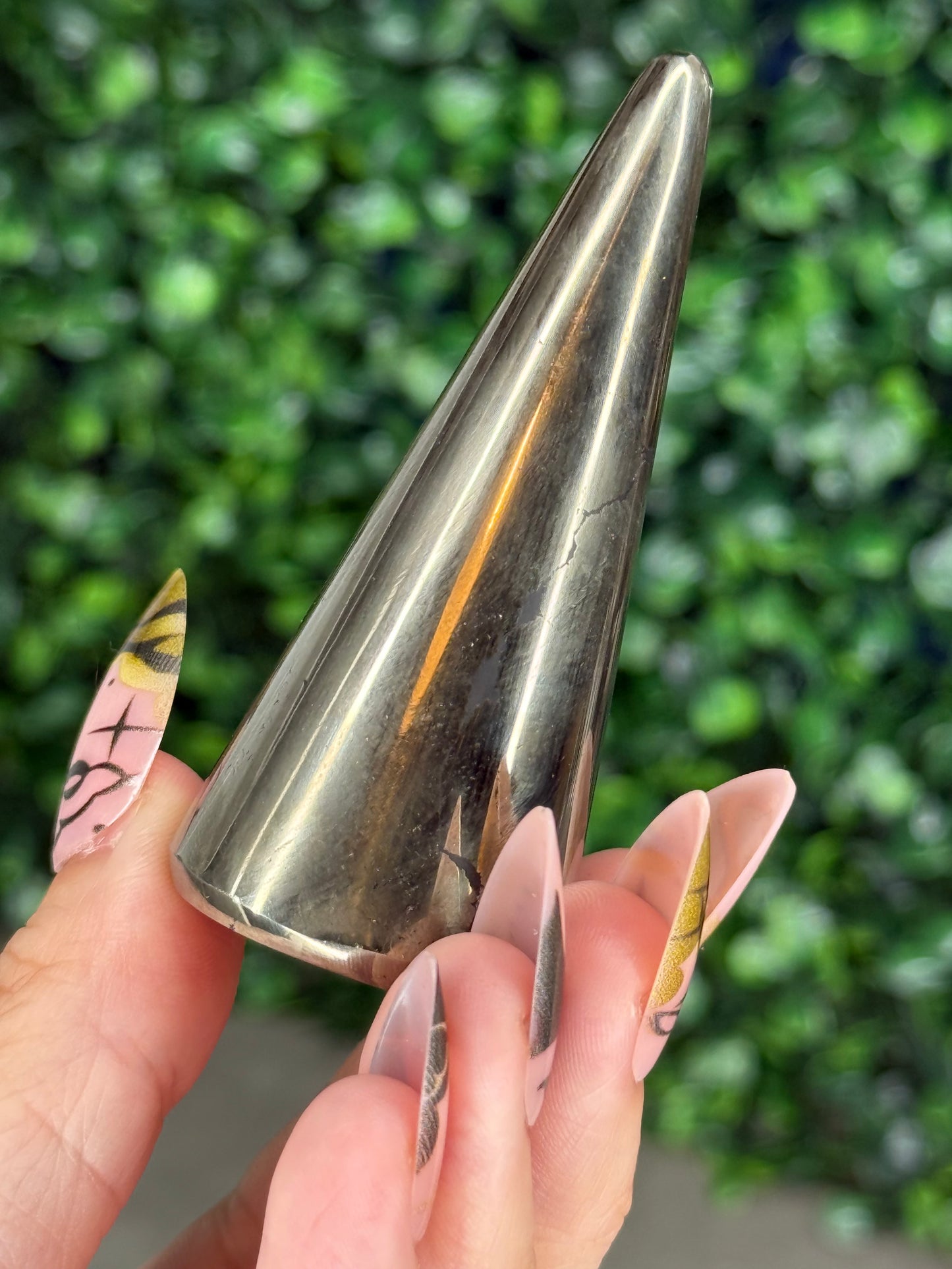 Polished Pyrite Ring Holders Crystal Carvings