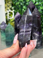 Dark and Moody Flourite Towers Crystal Carvings Imperfect