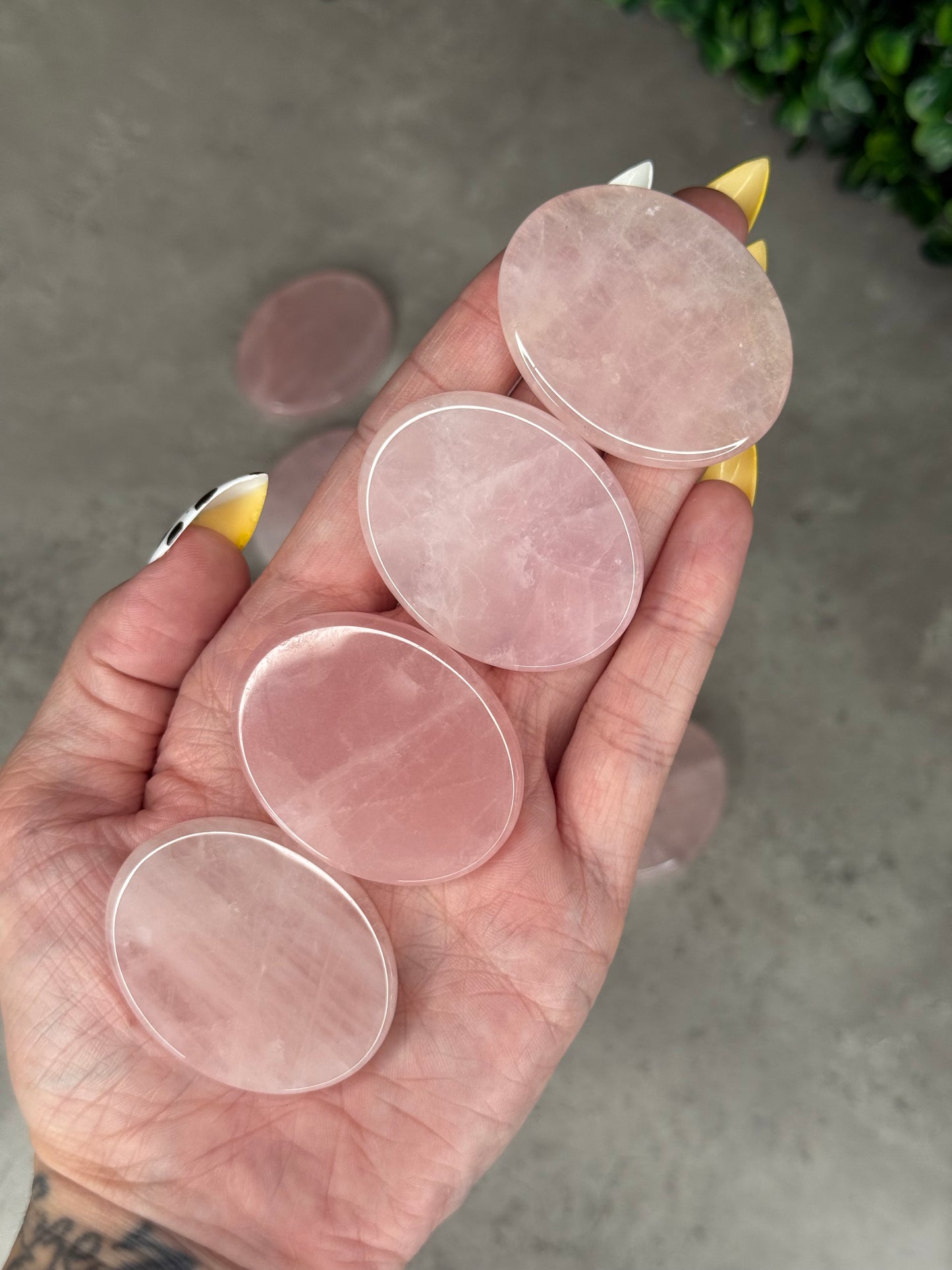Rose Quartz Flat Palmstones
