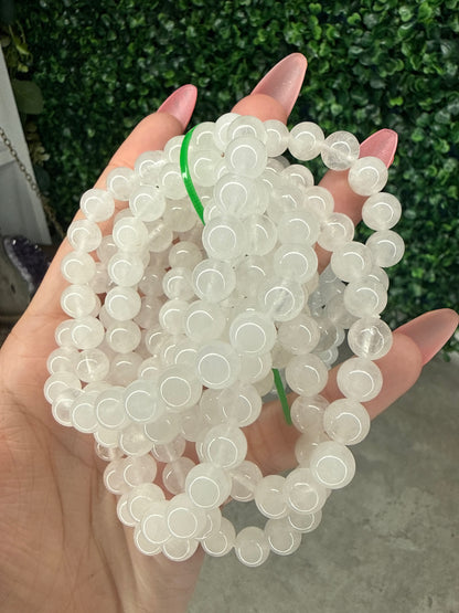 Clear Quartz Crystal Bracelets 6mm - 8mm