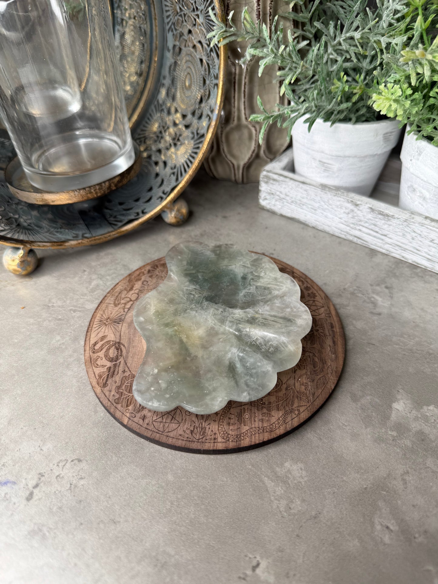 Fluorite Shell Bowl