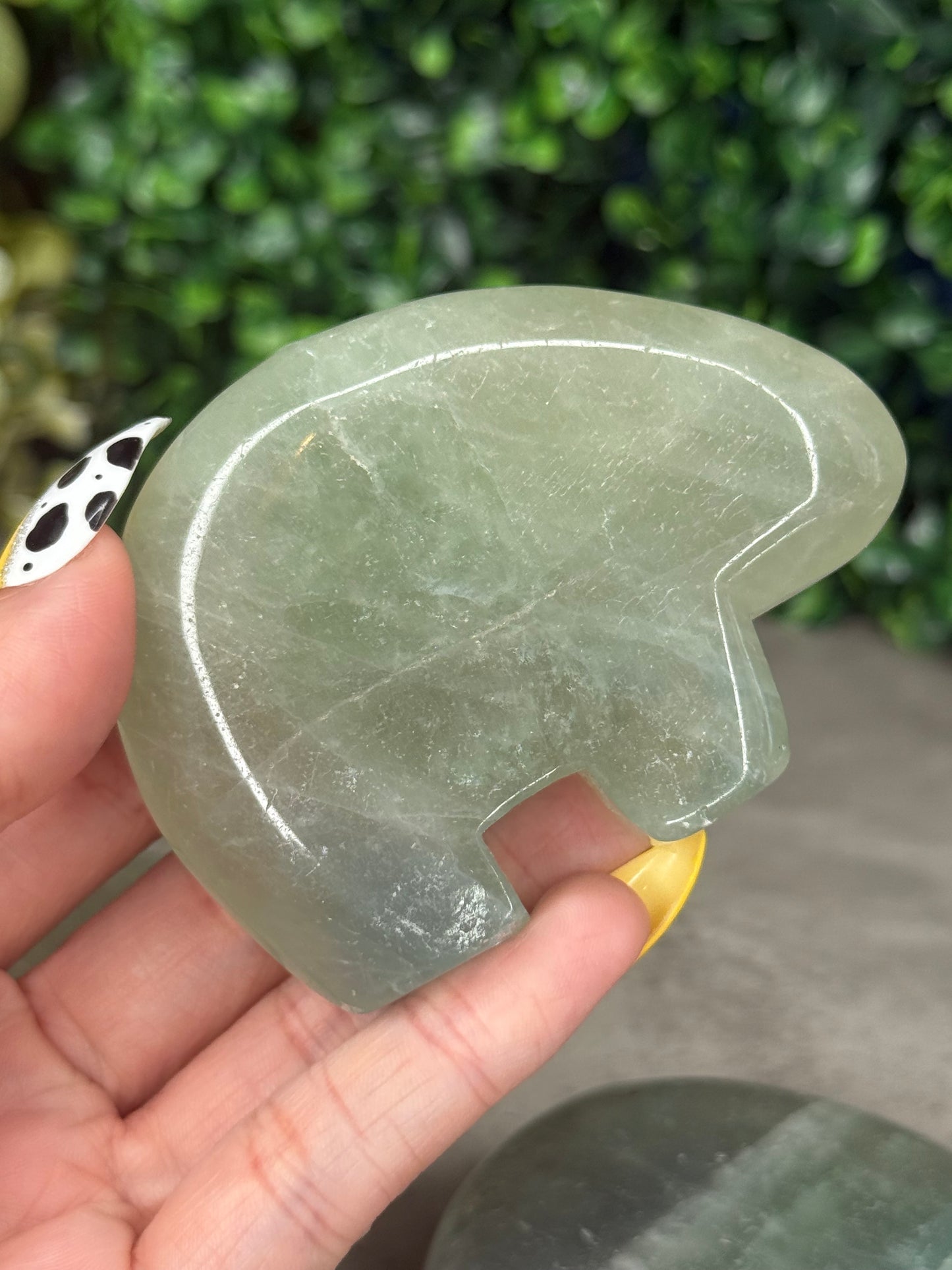 Fluorite Bear Crystal Carvings